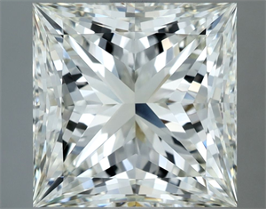 Picture of Natural Diamond 5.10 Carats, Princess with  Cut, J Color, VVS2 Clarity and Certified by IGI