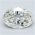 Natural Diamond 4.20 Carats, Oval with  Cut, I Color, VS2 Clarity and Certified by GIA