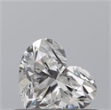Natural Diamond 0.40 Carats, Heart with  Cut, D Color, VVS2 Clarity and Certified by GIA