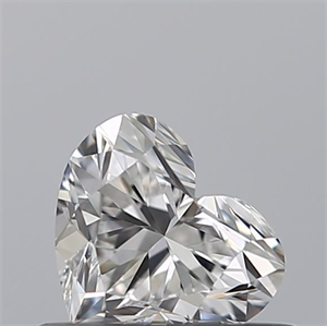 Picture of Natural Diamond 0.40 Carats, Heart with  Cut, D Color, VVS2 Clarity and Certified by GIA