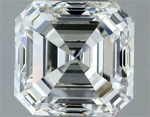 Picture of Natural Diamond 1.01 Carats, Asscher with  Cut, H Color, VS2 Clarity and Certified by IGI