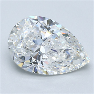 Picture of Natural Diamond 2.02 Carats, Pear with  Cut, E Color, SI1 Clarity and Certified by GIA