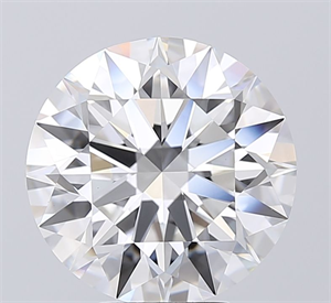 Picture of Lab Grown Diamond 5.00 Carats, Round with Ideal Cut, E Color, VVS2 Clarity and Certified by IGI