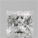 Natural Diamond 0.90 Carats, Princess with  Cut, I Color, VVS1 Clarity and Certified by GIA
