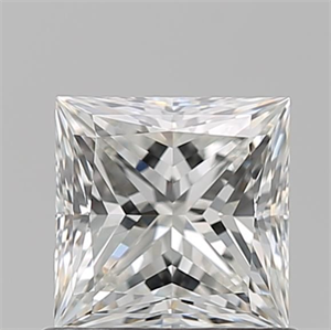 Picture of Natural Diamond 0.90 Carats, Princess with  Cut, I Color, VVS1 Clarity and Certified by GIA