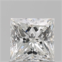 Natural Diamond 0.90 Carats, Princess with  Cut, I Color, VVS1 Clarity and Certified by GIA