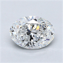 Natural Diamond 2.70 Carats, Oval with  Cut, E Color, SI2 Clarity and Certified by GIA