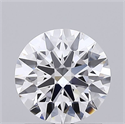 Lab Grown Diamond 1.03 Carats, Round with Ideal Cut, D Color, VVS1 Clarity and Certified by IGI