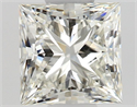 Natural Diamond 0.54 Carats, Princess with  Cut, I Color, VVS2 Clarity and Certified by GIA