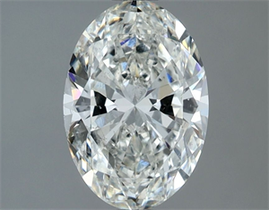 Picture of Natural Diamond 1.30 Carats, Oval with  Cut, G Color, SI1 Clarity and Certified by IGI