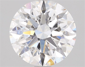 Picture of Lab Grown Diamond 2.00 Carats, Round with Excellent Cut, D Color, VVS2 Clarity and Certified by IGI
