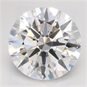 Lab Grown Diamond 2.65 Carats, Round with Ideal Cut, D Color, VVS1 Clarity and Certified by IGI