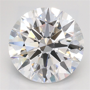 Picture of Lab Grown Diamond 2.65 Carats, Round with Ideal Cut, D Color, VVS1 Clarity and Certified by IGI