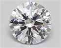Lab Grown Diamond 3.05 Carats, Round with Excellent Cut, E Color, VS1 Clarity and Certified by GIA
