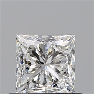 Picture of Natural Diamond 0.60 Carats, Princess with  Cut, H Color, SI1 Clarity and Certified by GIA