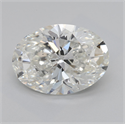 Natural Diamond 4.01 Carats, Oval with  Cut, I Color, SI2 Clarity and Certified by GIA