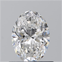Natural Diamond 0.70 Carats, Oval with  Cut, E Color, VS2 Clarity and Certified by GIA
