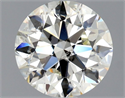 Natural Diamond 1.43 Carats, Round with Excellent Cut, K Color, SI2 Clarity and Certified by GIA