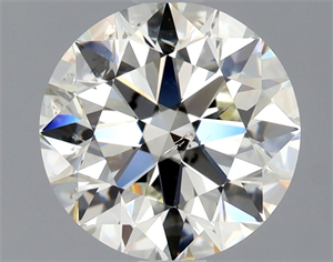 Picture of Natural Diamond 1.43 Carats, Round with Excellent Cut, K Color, SI2 Clarity and Certified by GIA