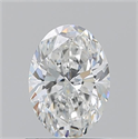 Natural Diamond 1.01 Carats, Oval with  Cut, F Color, VS2 Clarity and Certified by GIA