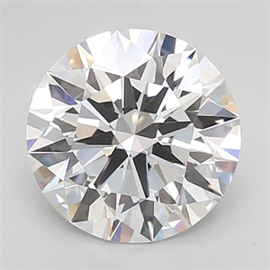 Picture of Lab Grown Diamond 3.09 Carats, Round with Excellent Cut, D Color, VVS2 Clarity and Certified by GIA
