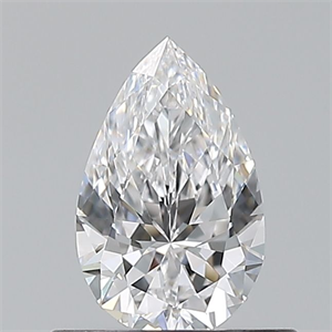 Picture of Natural Diamond 0.50 Carats, Pear with  Cut, D Color, VVS2 Clarity and Certified by GIA