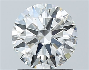 Picture of Natural Diamond 1.00 Carats, Round with Excellent Cut, I Color, SI1 Clarity and Certified by GIA