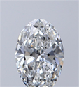 Natural Diamond 0.51 Carats, Oval with  Cut, F Color, VS2 Clarity and Certified by GIA