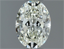 Natural Diamond 0.50 Carats, Oval with  Cut, I Color, VVS2 Clarity and Certified by IGI