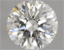 Natural Diamond 0.71 Carats, Round with Excellent Cut, I Color, VS2 Clarity and Certified by GIA