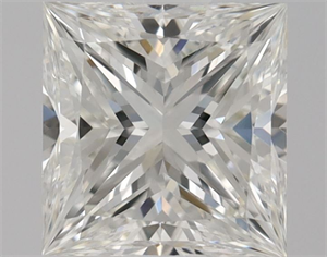 Picture of Natural Diamond 0.51 Carats, Princess with  Cut, H Color, VVS1 Clarity and Certified by GIA