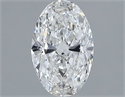 Natural Diamond 1.00 Carats, Oval with  Cut, G Color, SI1 Clarity and Certified by GIA