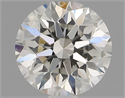 Natural Diamond 0.91 Carats, Round with Excellent Cut, H Color, VVS2 Clarity and Certified by IGI
