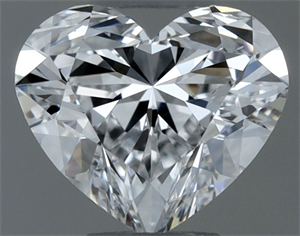 Picture of Natural Diamond 0.50 Carats, Heart with  Cut, D Color, SI1 Clarity and Certified by GIA