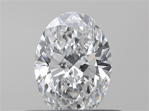 Picture of Natural Diamond 0.40 Carats, Oval with  Cut, E Color, IF Clarity and Certified by GIA