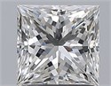 Natural Diamond 1.20 Carats, Princess with  Cut, F Color, SI2 Clarity and Certified by GIA