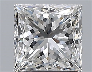 Picture of Natural Diamond 1.20 Carats, Princess with  Cut, F Color, SI2 Clarity and Certified by GIA