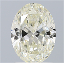 Natural Diamond 1.30 Carats, Oval with  Cut, K Color, VVS1 Clarity and Certified by GIA