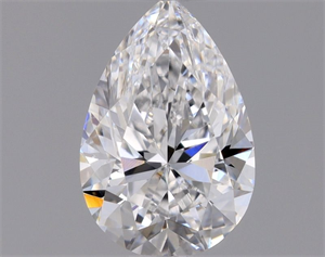 Picture of Natural Diamond 0.50 Carats, Pear with  Cut, D Color, SI1 Clarity and Certified by GIA