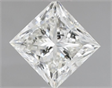 Natural Diamond 0.91 Carats, Princess with  Cut, I Color, IF Clarity and Certified by HRD