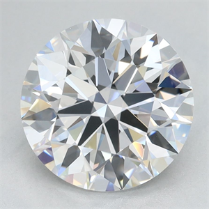 Picture of Lab Grown Diamond 2.57 Carats, Round with Ideal Cut, D Color, VVS1 Clarity and Certified by IGI