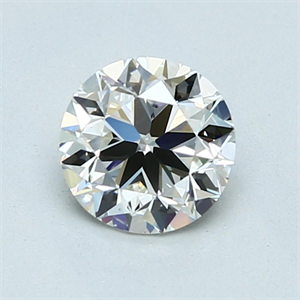 Picture of Natural Diamond 0.90 Carats, Round with Very Good Cut, I Color, VS2 Clarity and Certified by GIA