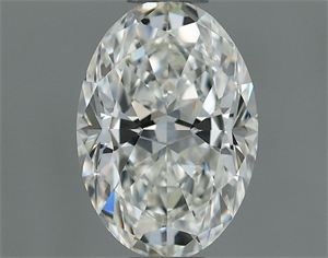 Picture of Natural Diamond 0.52 Carats, Oval with  Cut, I Color, IF Clarity and Certified by GIA