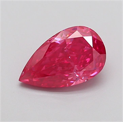 Picture of Lab Grown Diamond 1.59 Carats, Pear with  Cut, Fancy Vivid Pink Color, VS1 Clarity and Certified by IGI