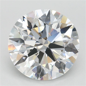 Picture of Lab Grown Diamond 2.76 Carats, Round with Ideal Cut, D Color, VVS1 Clarity and Certified by IGI