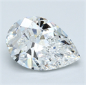 Diamante Natural 4.01 quilates, De pera , Color E, claridad VS2 y certificado GIA