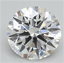 Lab Grown Diamond 1.04 Carats, Round with Ideal Cut, D Color, VVS2 Clarity and Certified by IGI