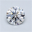 Natural Diamond 0.70 Carats, Round with Excellent Cut, E Color, I1 Clarity and Certified by GIA