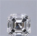 Natural Diamond 0.70 Carats, Asscher with  Cut, E Color, VS1 Clarity and Certified by GIA