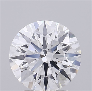 Picture of Lab Grown Diamond 2.55 Carats, Round with Excellent Cut, D Color, IF Clarity and Certified by GIA